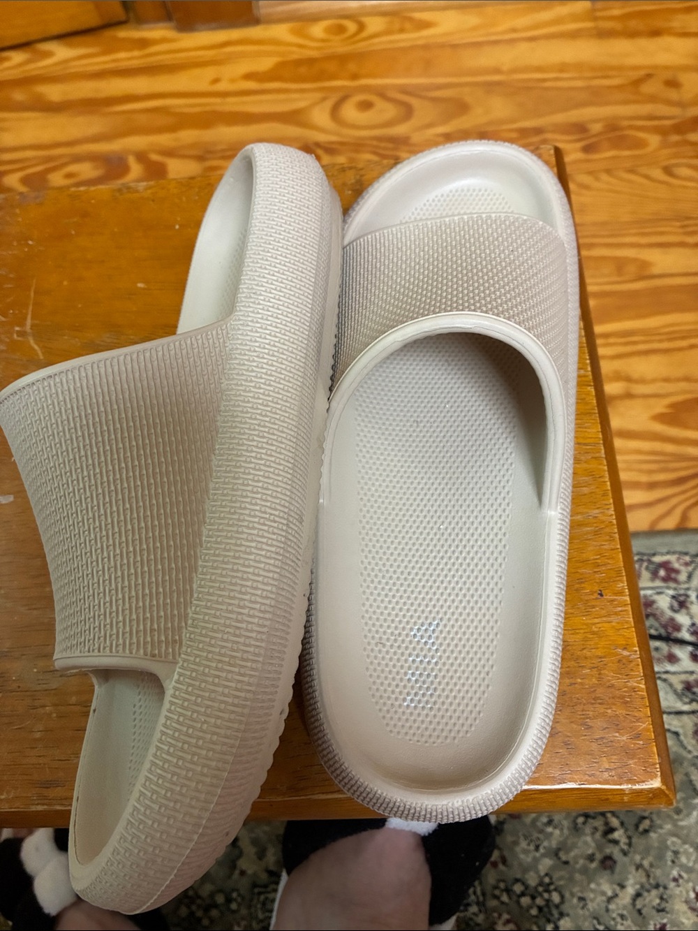 MIA Beige Slide Slippers